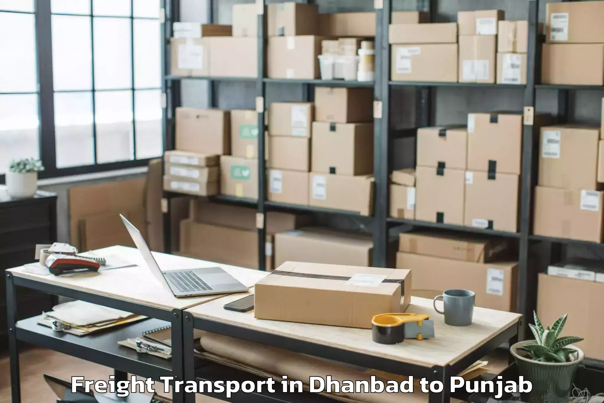 Affordable Dhanbad to Faridkot Freight Transport